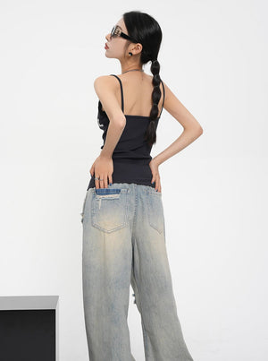 Lace Stitched Lettered Top