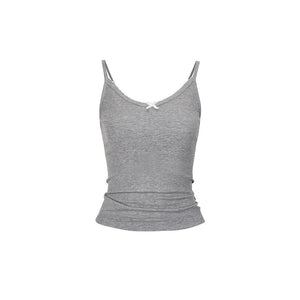 Lace Stitching Bow Top