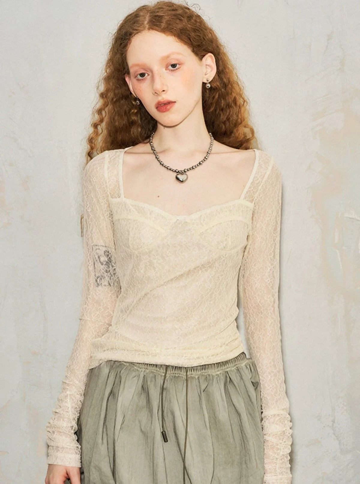 Lace Sunscreen Sweet Top