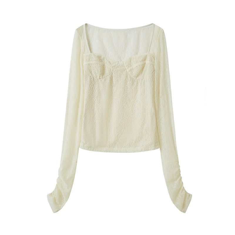 Lace Sunscreen Sweet Top