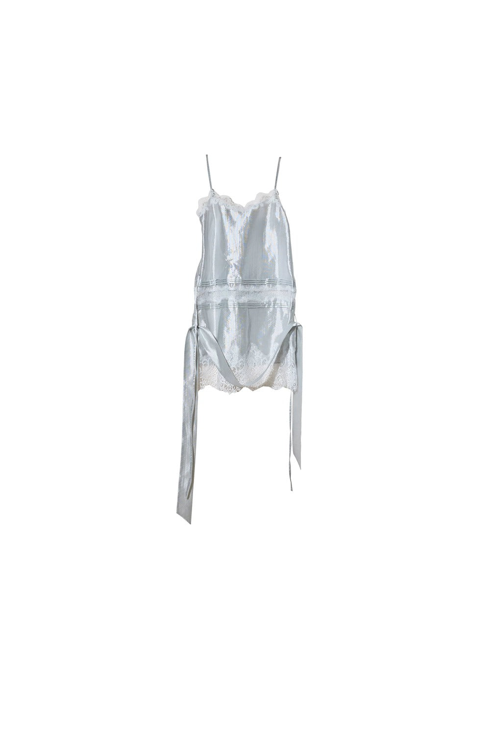 Lace Textured Satin Camisole