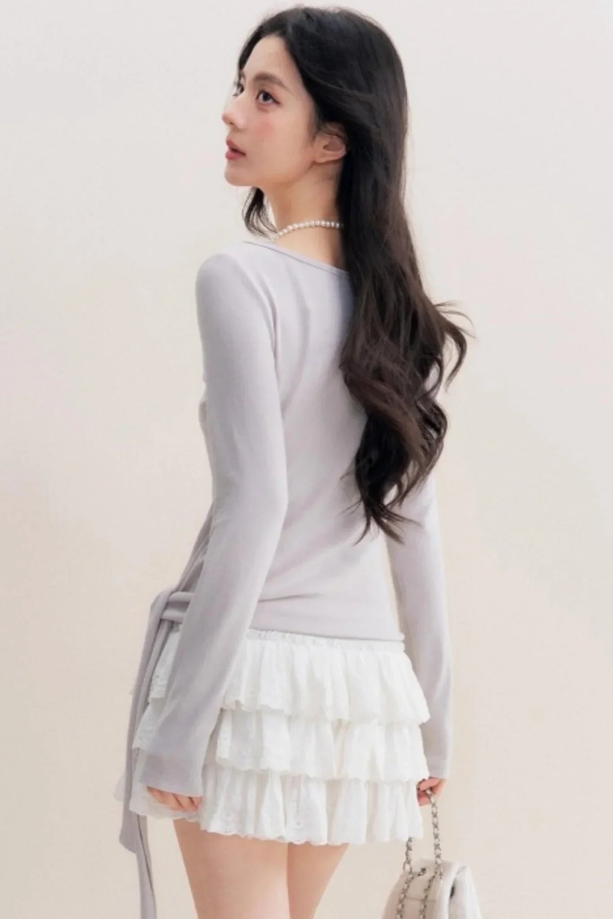 Lace Trim Patchwork Top