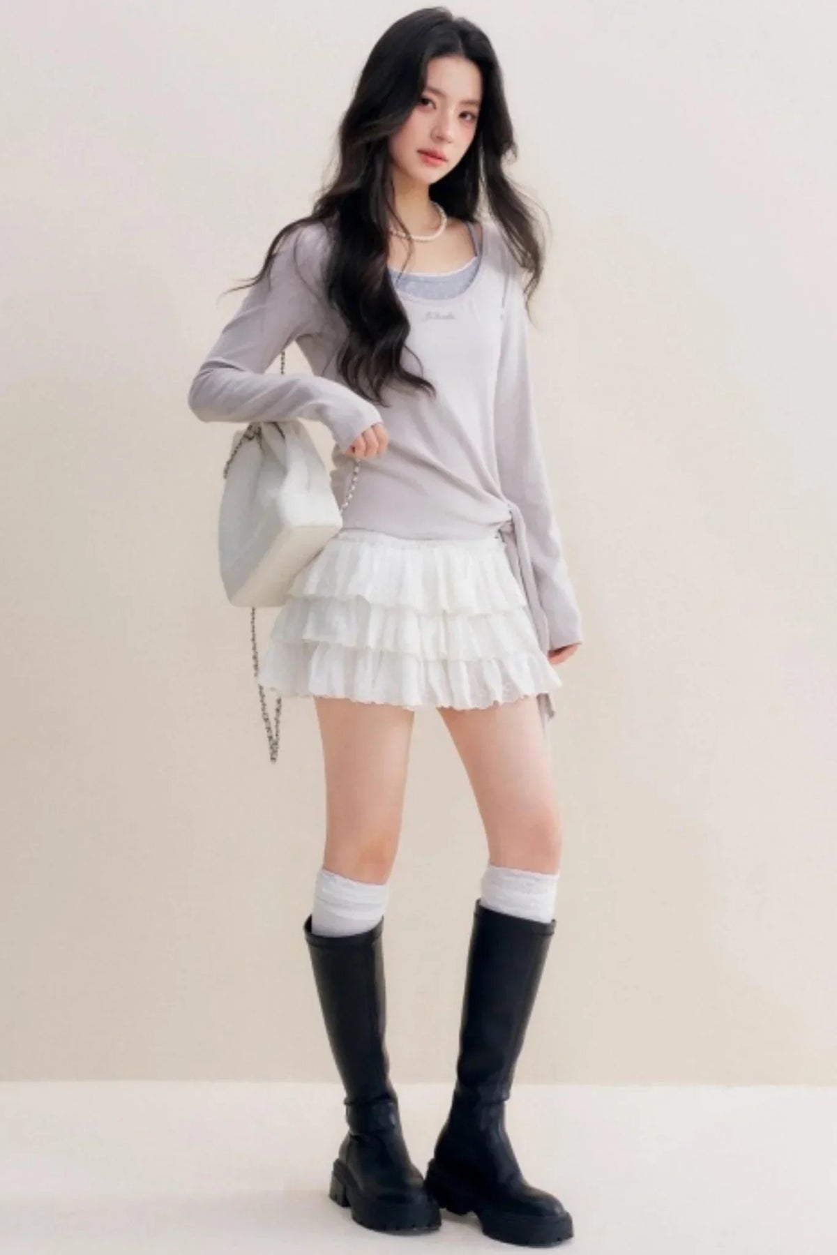 Lace Trim Patchwork Top