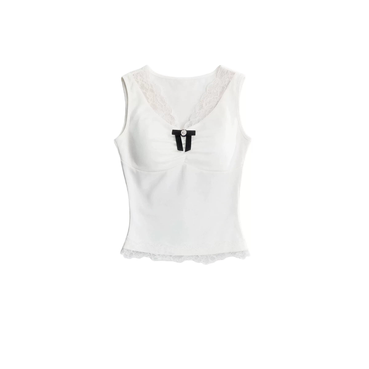 Lace-Trimmed Ballet Camisole Top