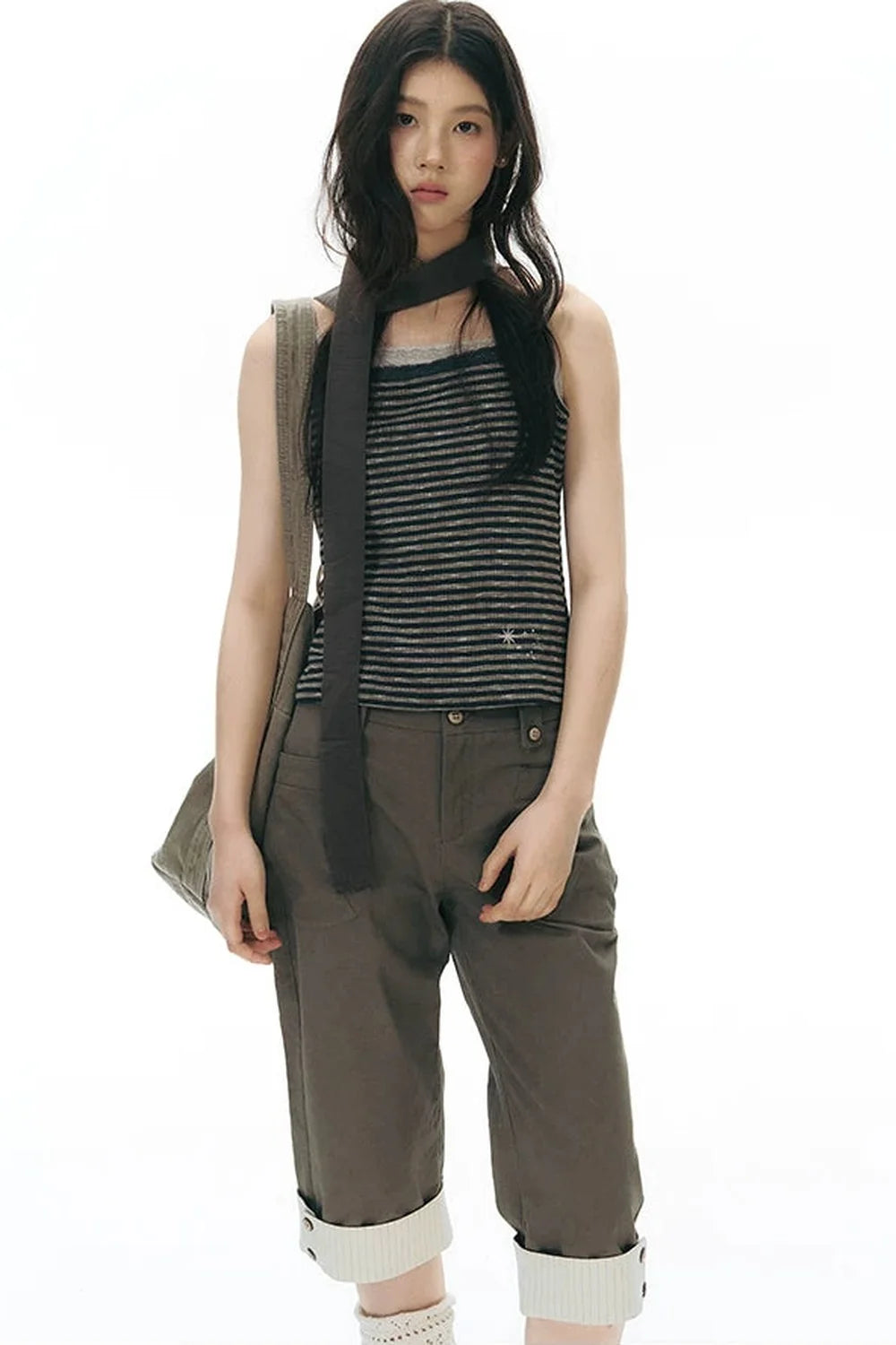 Lace-Trimmed Embroidered Camisole