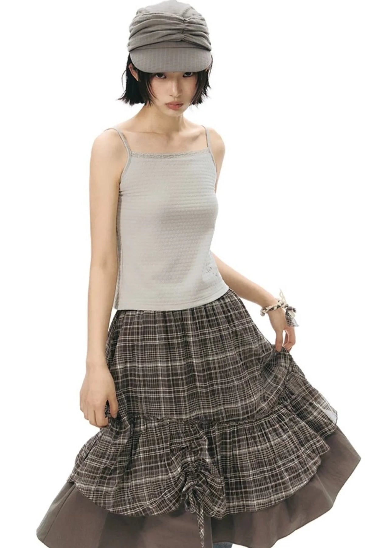 Lace-Trimmed Embroidered Camisole