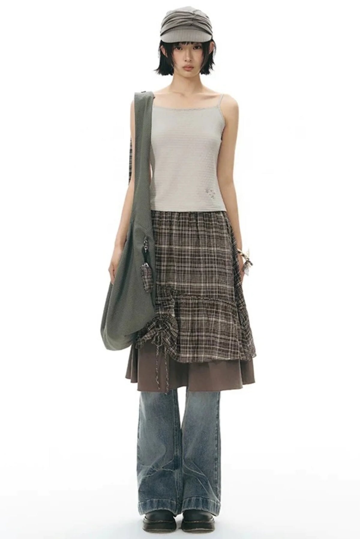 Lace-Trimmed Embroidered Camisole