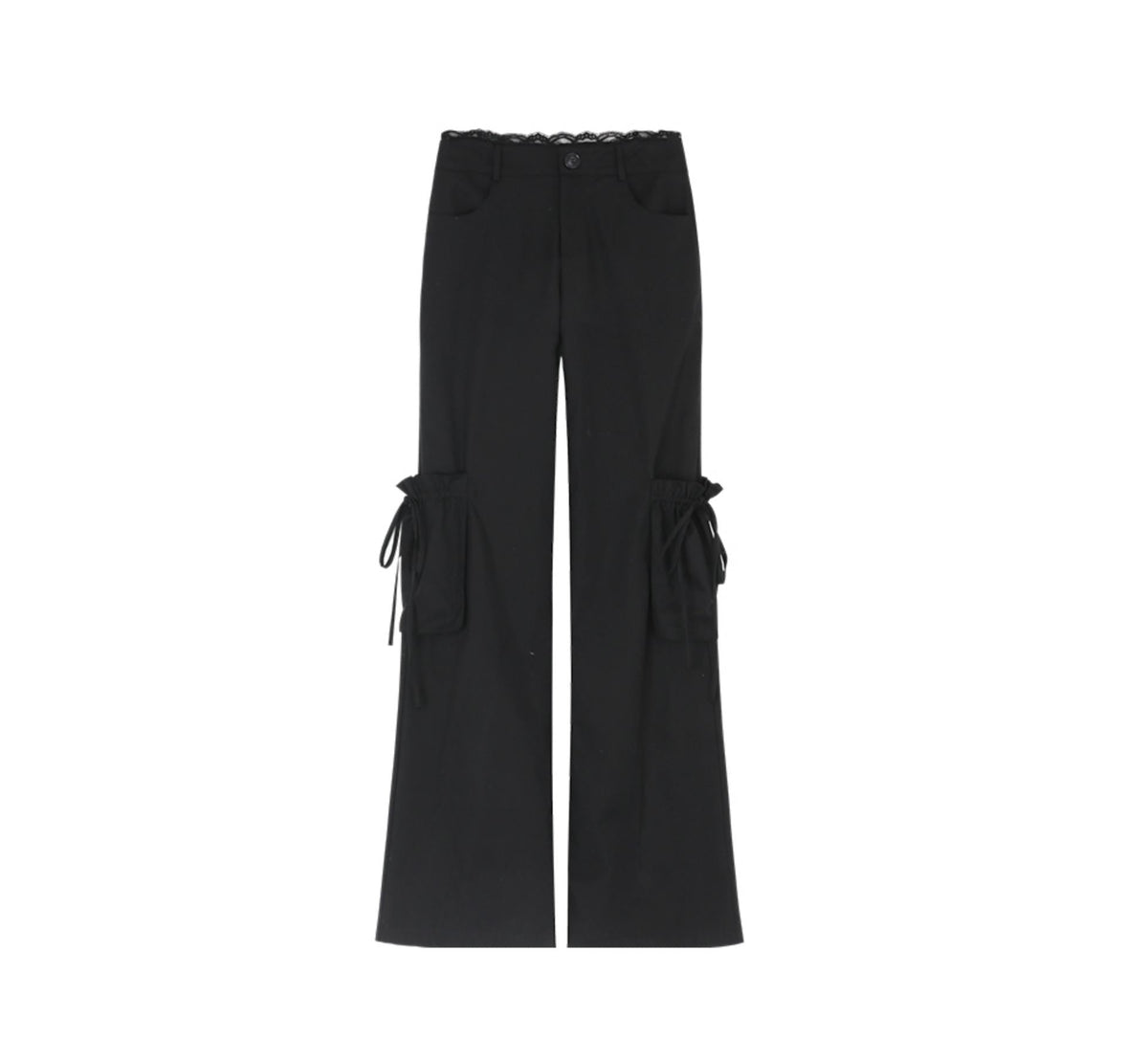 Lace-Trimmed Summer Pants