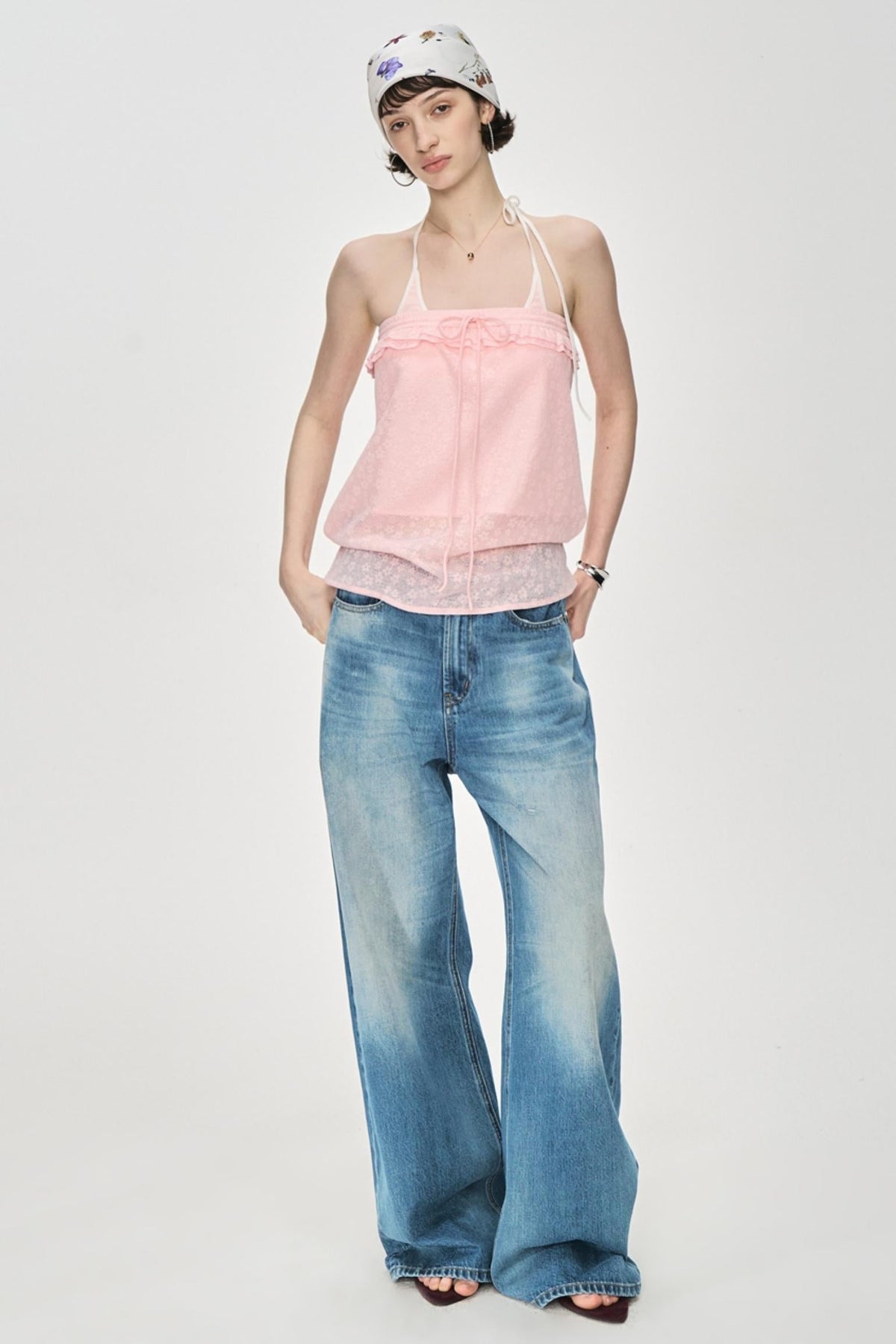 Lace-Up Camisole