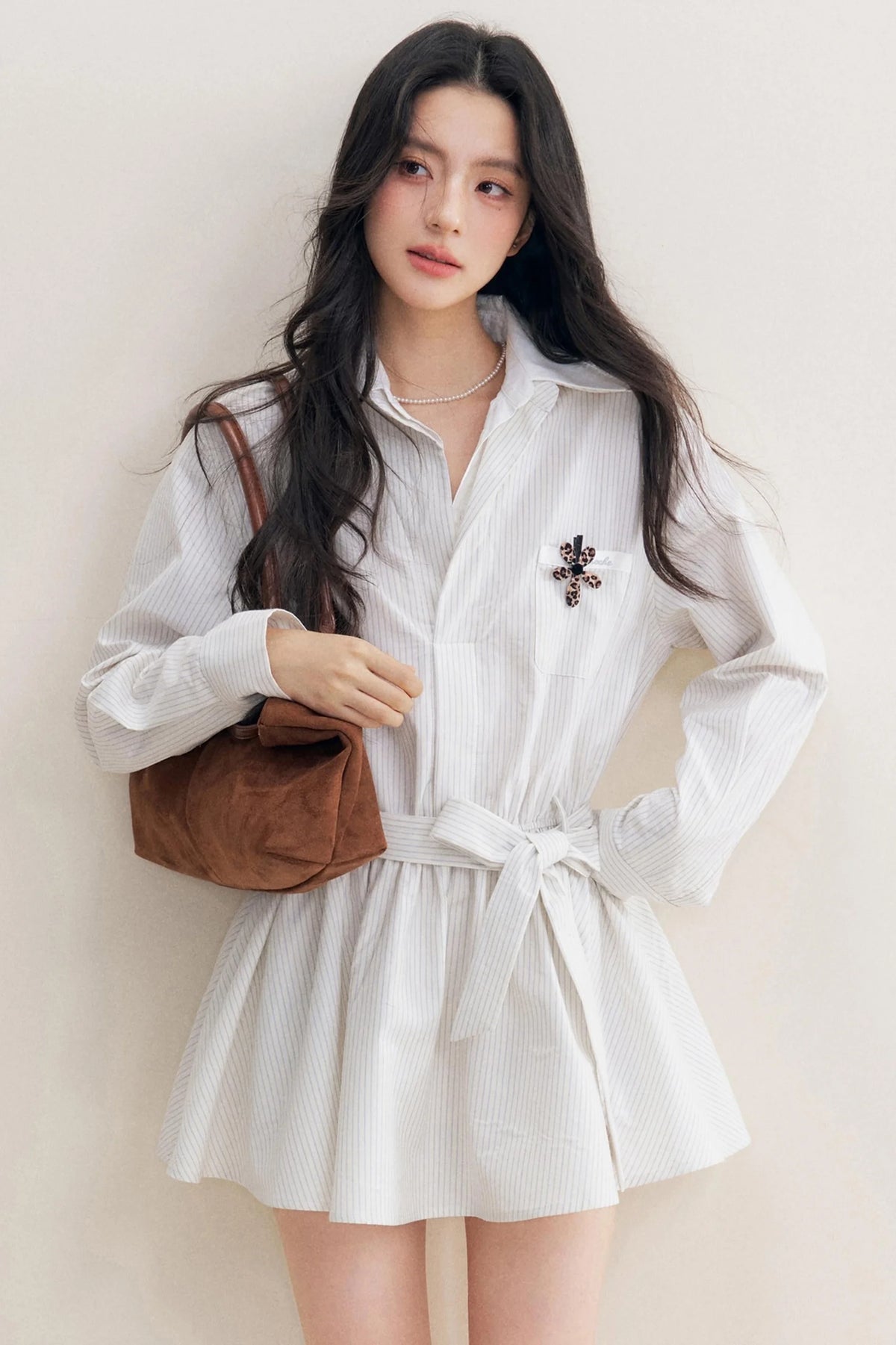 Lace-Up Craft Dress