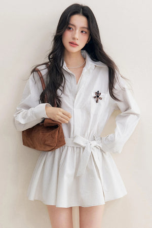 Lace-Up Craft Dress