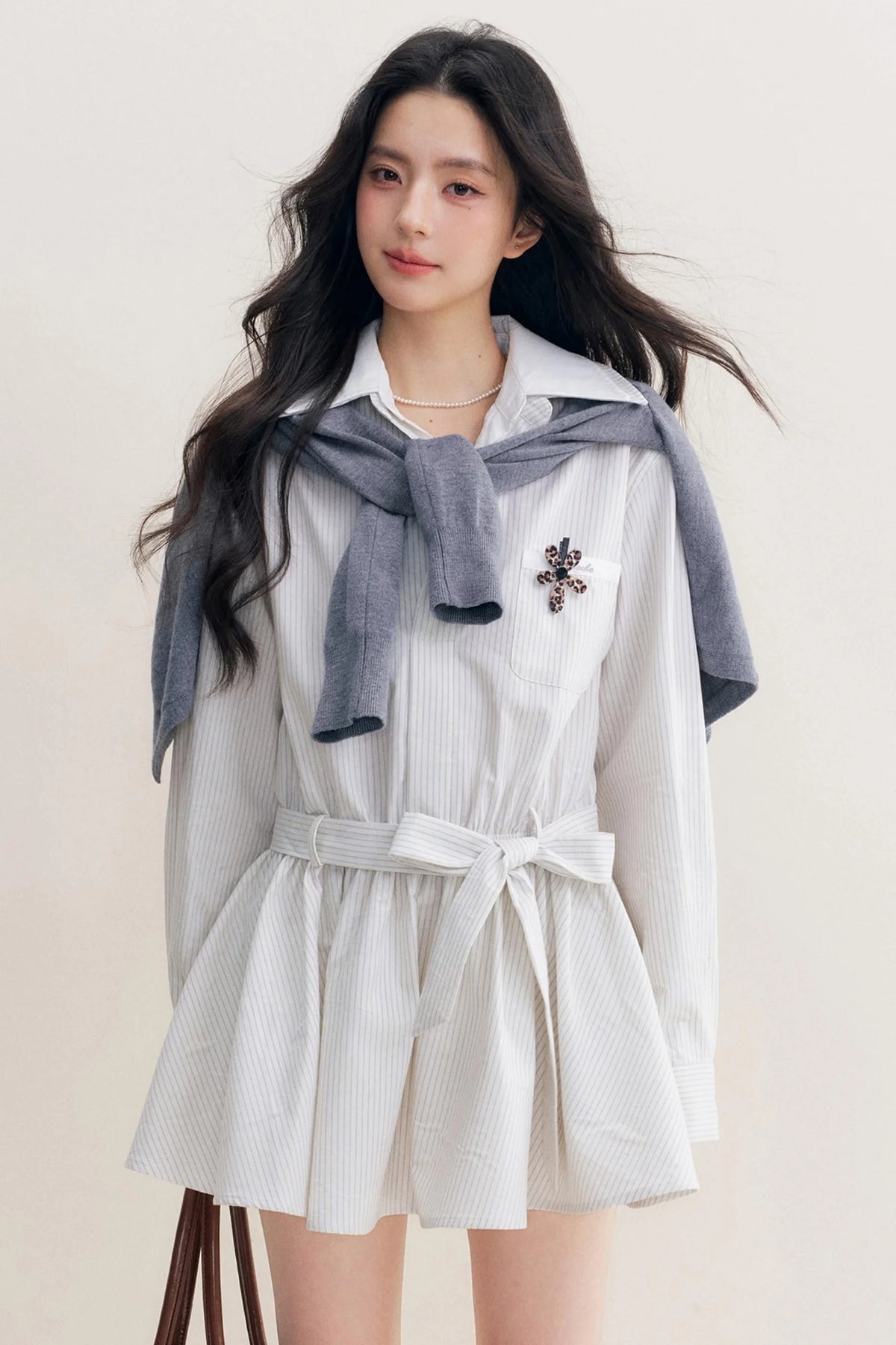 Lace-Up Craft Dress