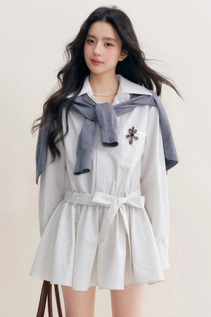 Lace-Up Craft Dress