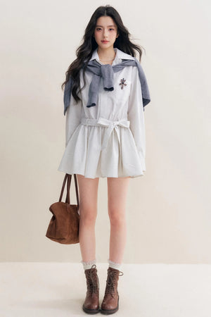 Lace-Up Craft Dress