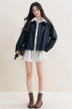 Lace-Up Craft Dress