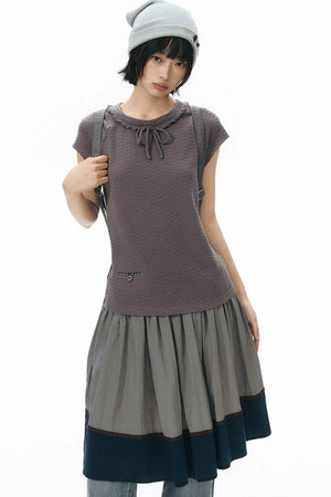 Lace-Up Raglan Top