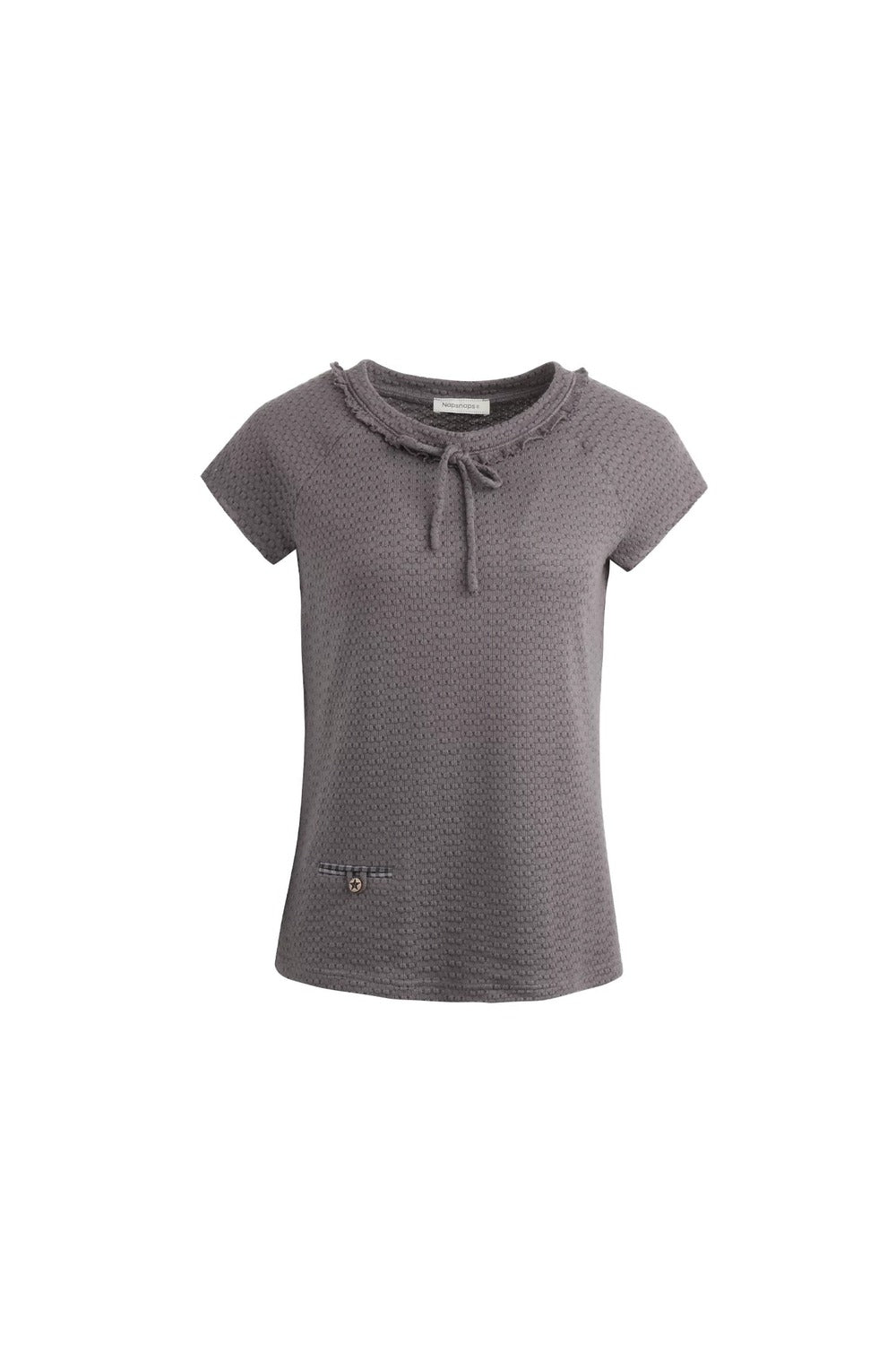 Lace-Up Raglan Top