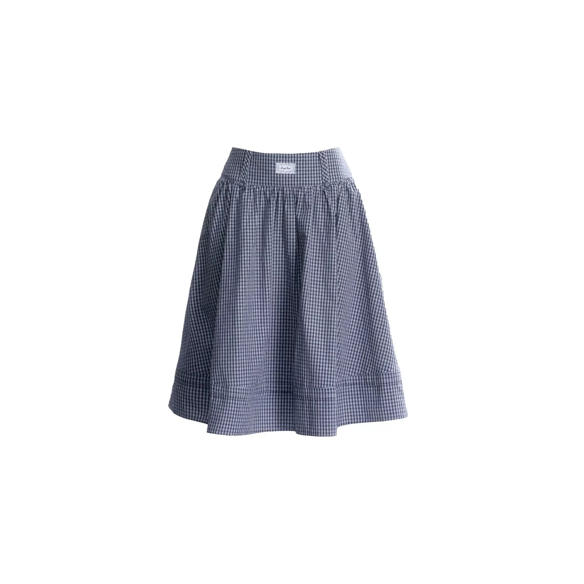 Lace-Up Top and Plaid Skirt Set-Up