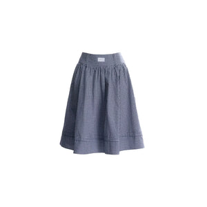 Lace-Up Top and Plaid Skirt Set-Up