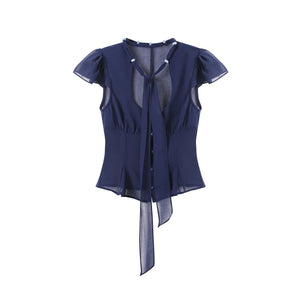 Lace-Up Waist Ruffled Skirt Set-Up
