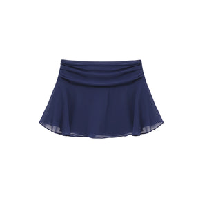 Lace-Up Waist Ruffled Skirt Set-Up