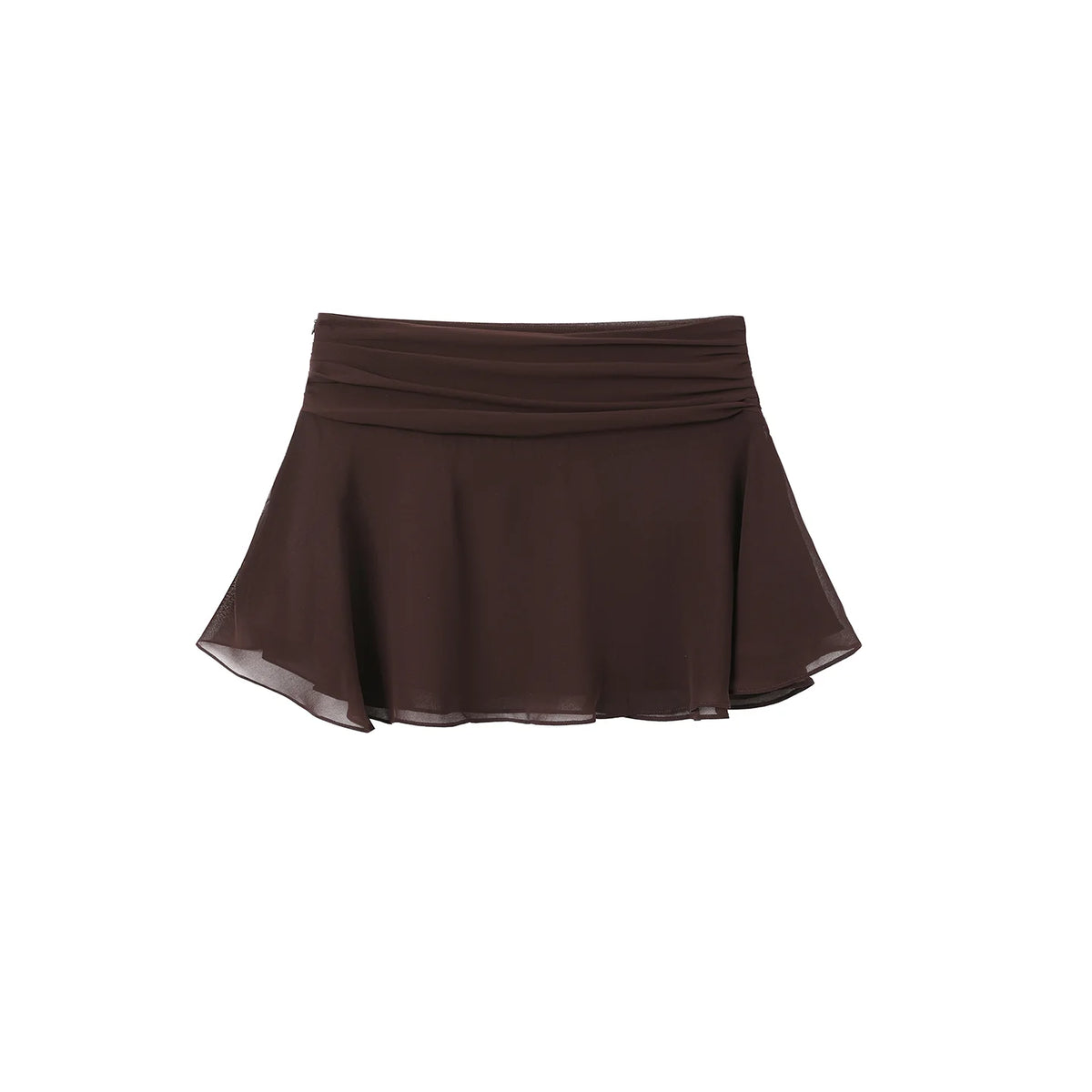 Lace-Up Waist Ruffled Skirt Set-Up