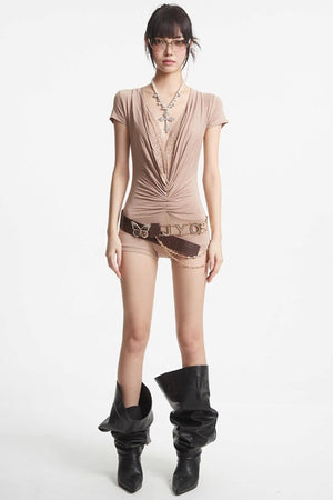 Lace V-Neck Bodysuit