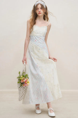 Lace V-Neck Cotton Dress