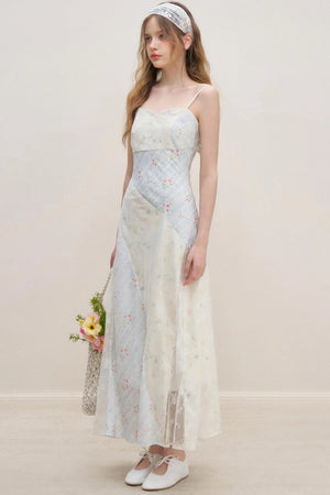 Lace V-Neck Cotton Dress