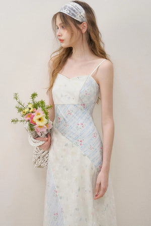 Lace V-Neck Cotton Dress