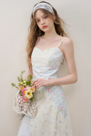 Lace V-Neck Cotton Dress