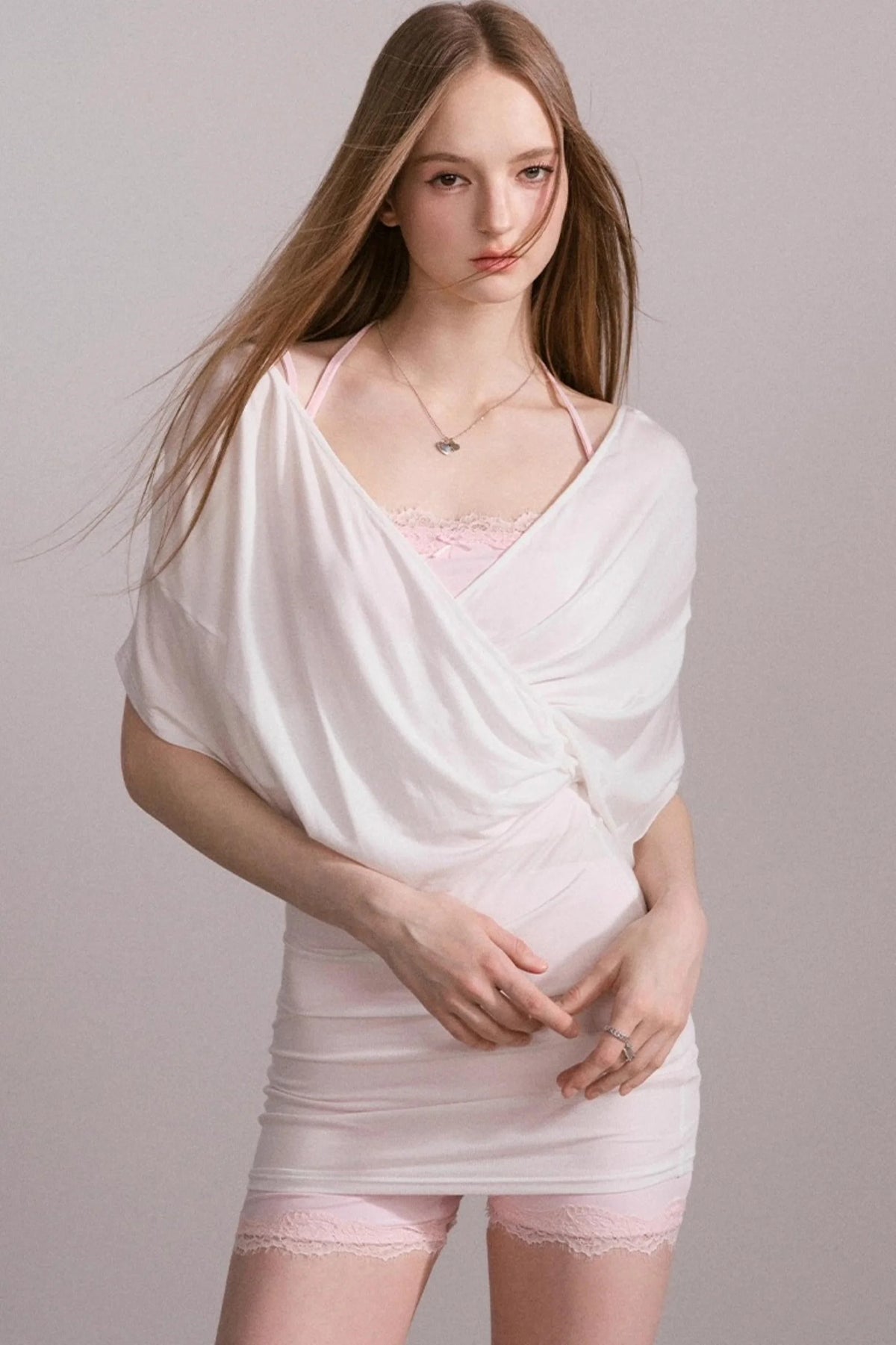 Lace V-Neck Sports Set-Up