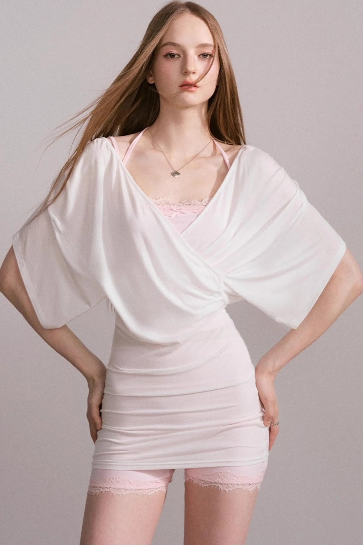 Lace V-Neck Sports Set-Up