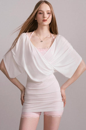 Lace V-Neck Sports Set-Up