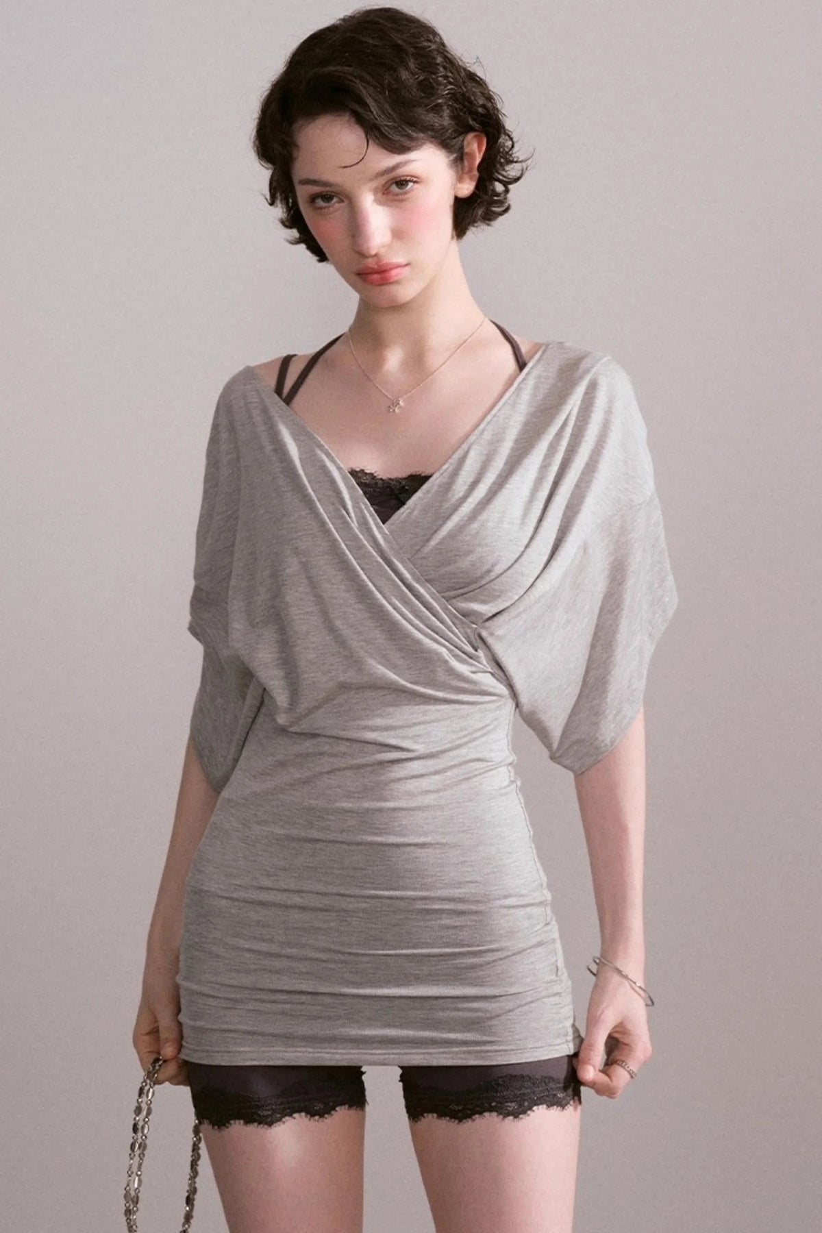 Lace V-Neck Sports Set-Up