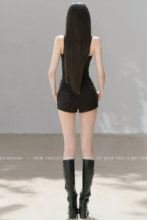 Lace Velvet Camisole Vest
