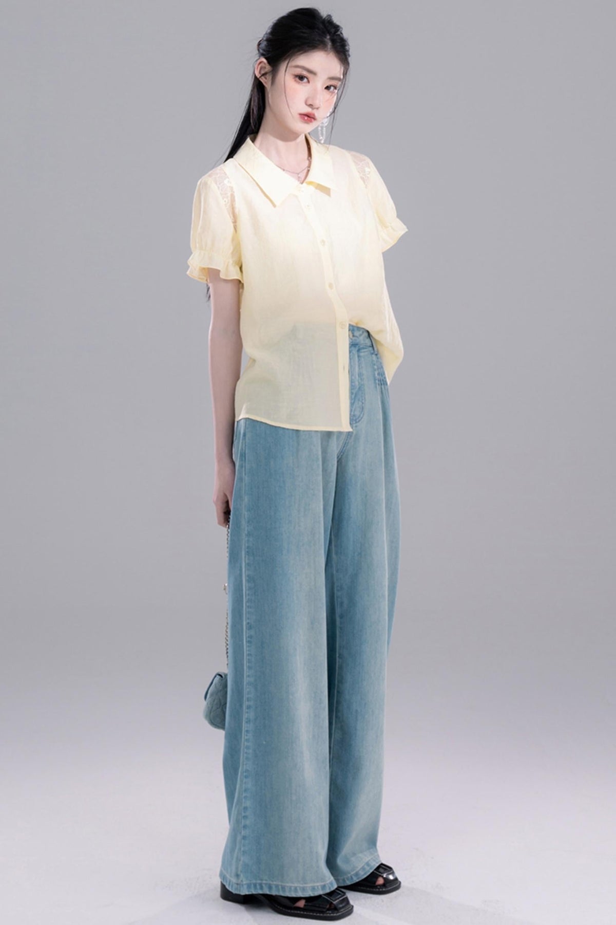 Lace Yellow Tee