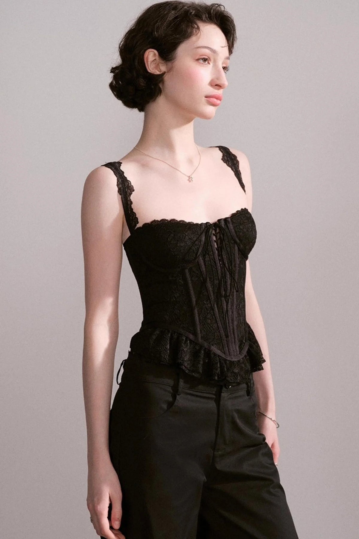 Laced Bustier Top