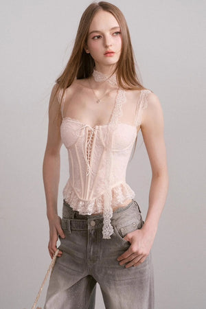 Laced Bustier Top