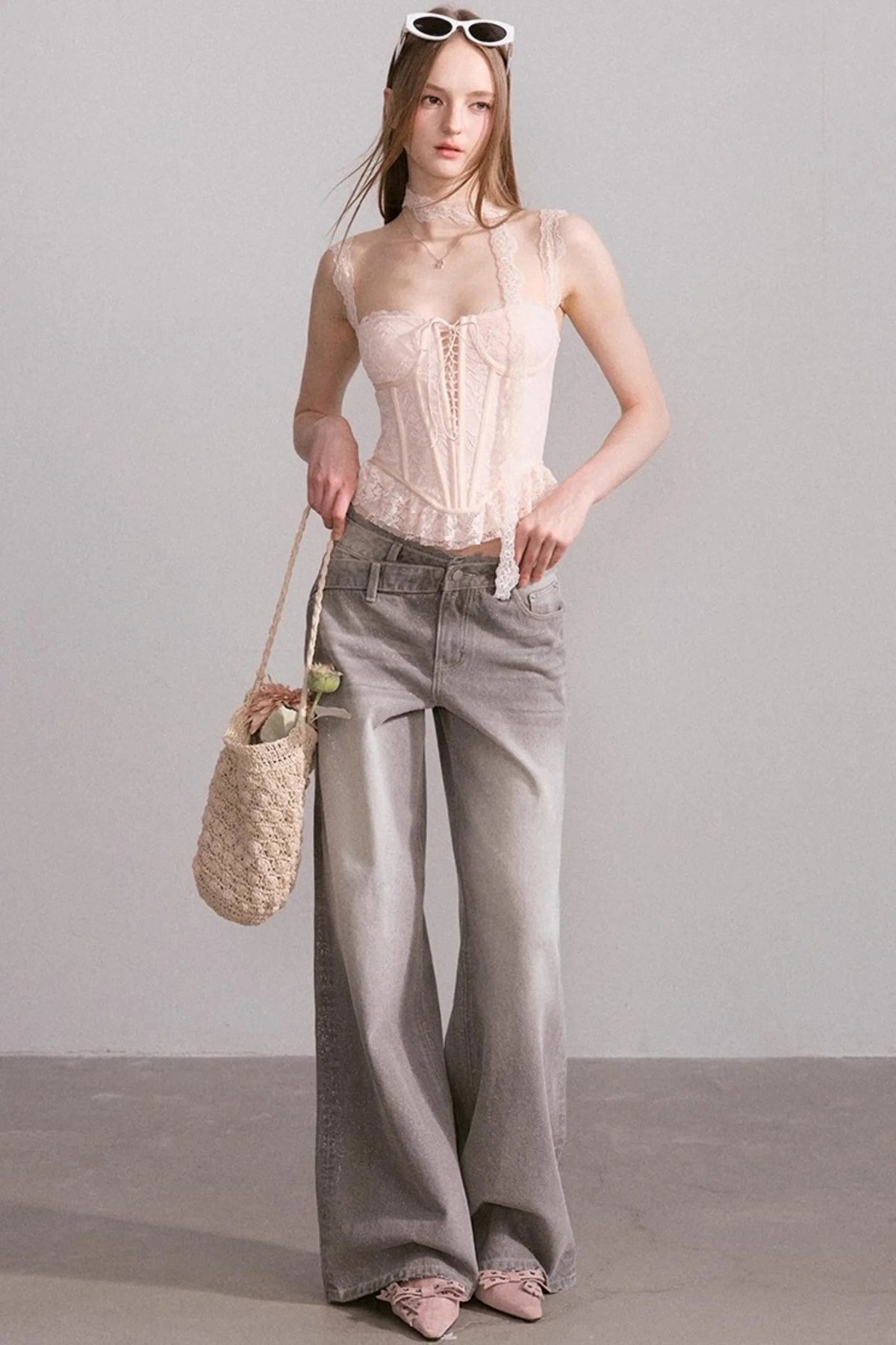 Laced Bustier Top
