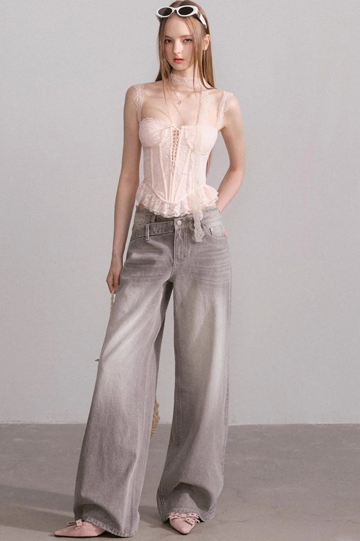 Laced Bustier Top