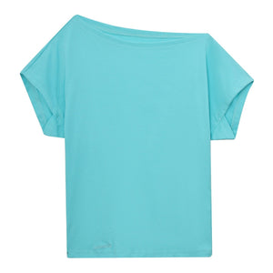 Lake Blue Off-Shoulder Top