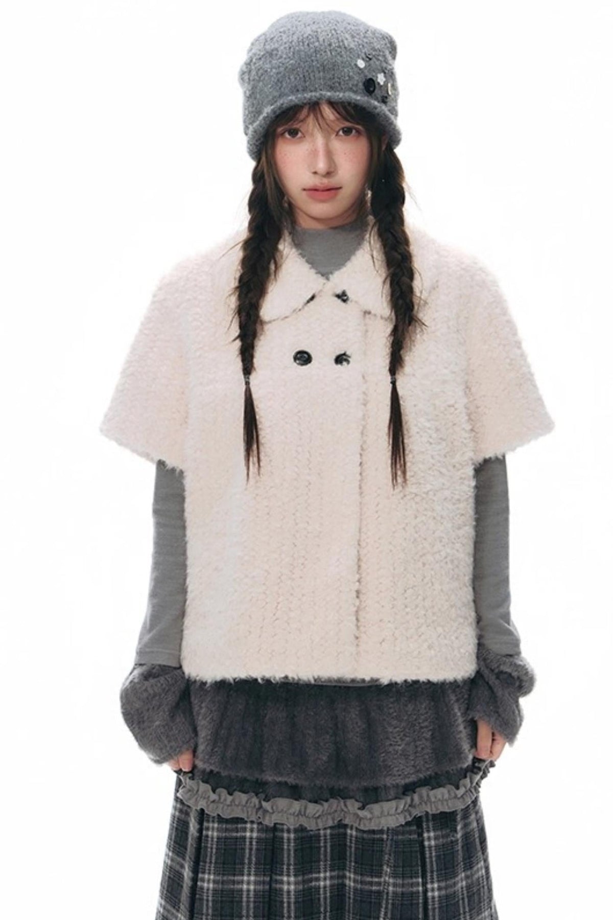 Lamb Wool Two-Piece Sweater Set-Up