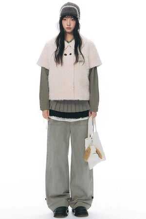 Lamb Wool Two-Piece Sweater Set-Up