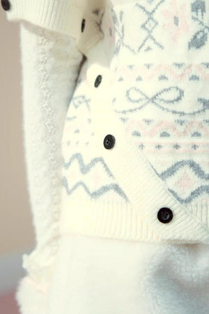 Lapel Design Cape Sweater