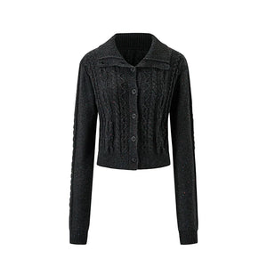 Lapel Knitted Sweater