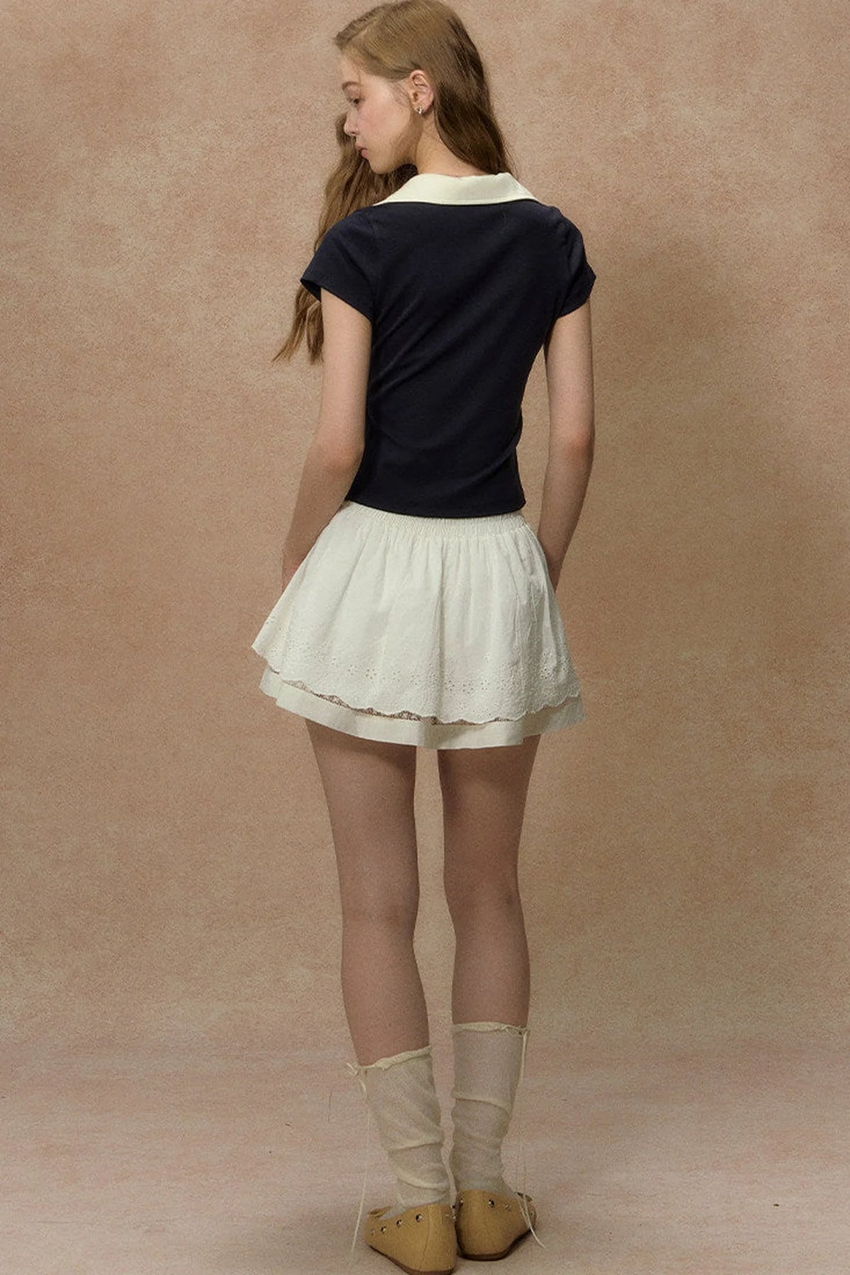 Lapel Short Sleeve T-Shirt