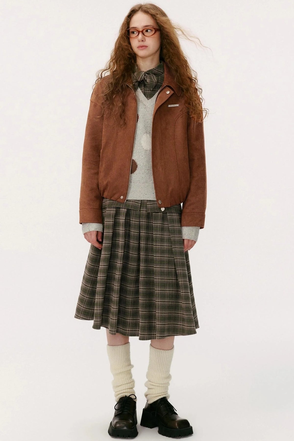 Lapel Suede Vintage Jacket