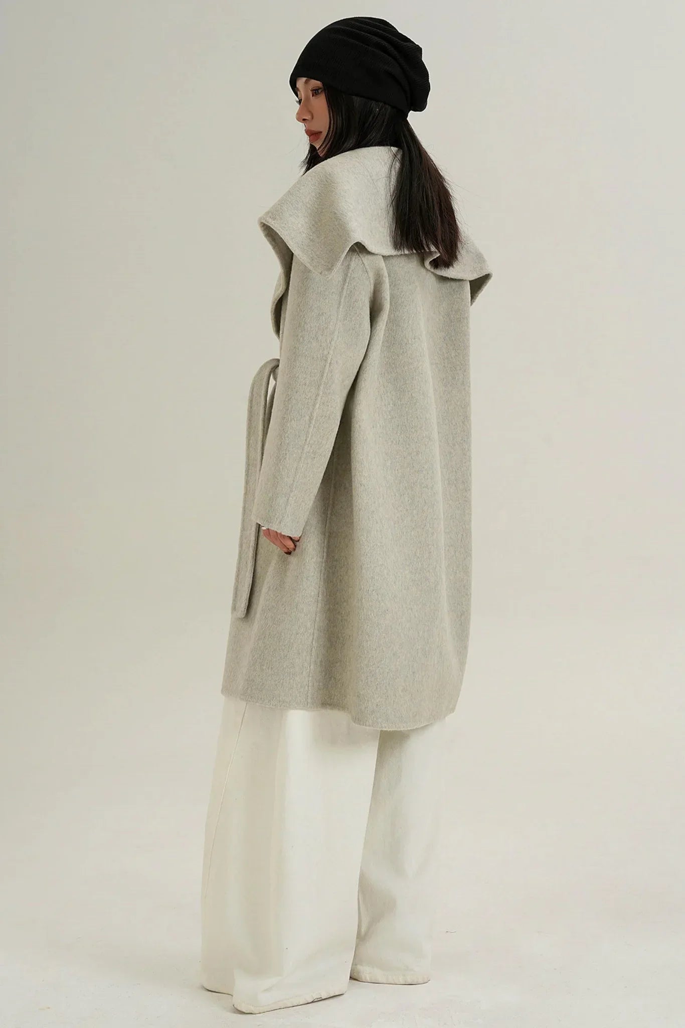 Large Lapel Wool Coat