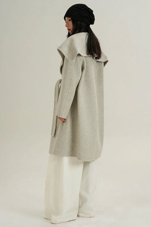 Large Lapel Wool Coat
